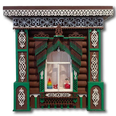 Сборная модель резного наличника Бахромчатый