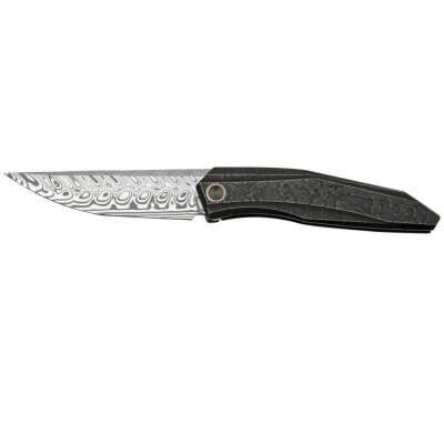 WE Knife Cybernetic WE22033-DS1 Stonewashed Etched Black Titanium