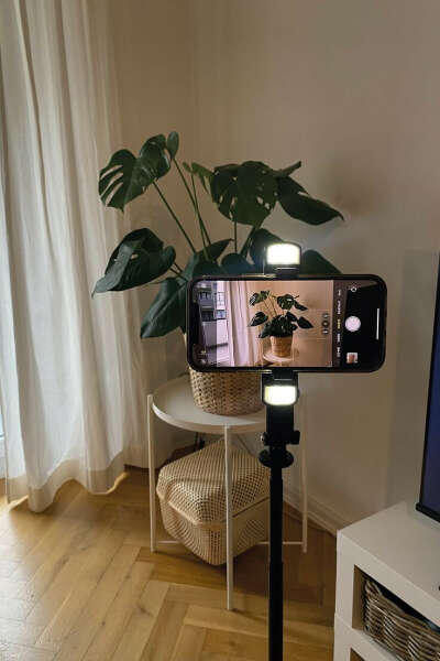 Selfie stick with a lamp or just a lamp