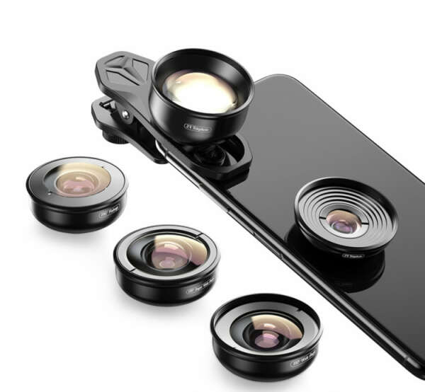 Комплект объективов Apexel 5-in-1 HB5 для смартфона