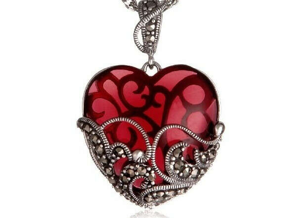 Glass Heart Pendant