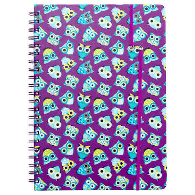 Blinki Owl A4 Spiral Notebook - Purple – Target Australia