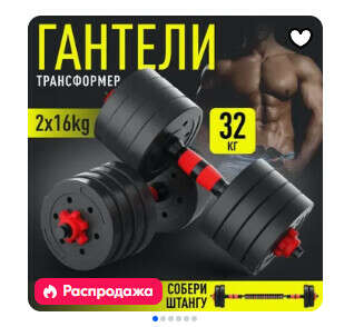 Гантели разборные