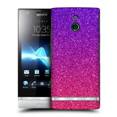 Подробные сведения о   HEAD CASE DESIGNS OMBRE GLITTER TREND MIX BACK CASE FOR SONY XPERIA P LT22i