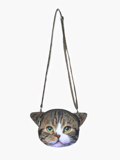 3D Double-Sided Printing IN DARK Meng Cat Bag - Choies.com
