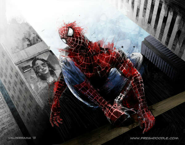 Принт marvel spider-man