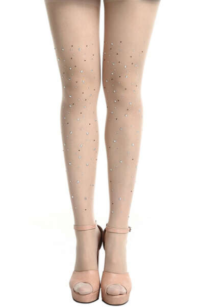 Fake Diamonds Skin Color Tights