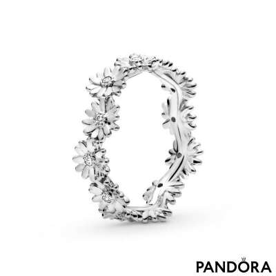 Sparkling Daisy Flower Crown Ring