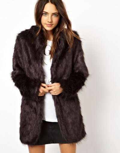 ASOS FUR COAT