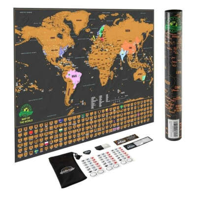 Scratchable World Map