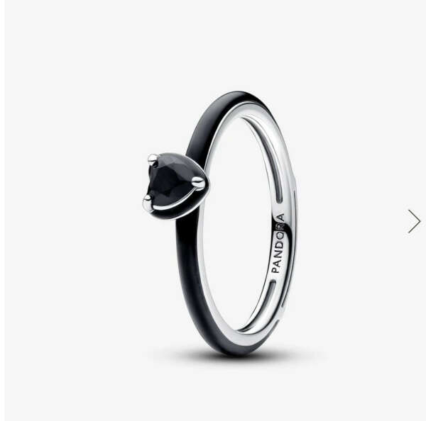 Pandora ME Svart Chakra Hjerte Ring