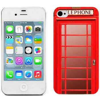 Чехол на iPhone 4S "Телефонная будка"