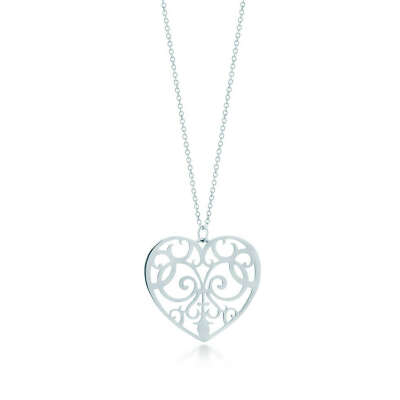 Tiffany & Co. - Tiffany Enchant® heart pendant in sterling silver, medium.