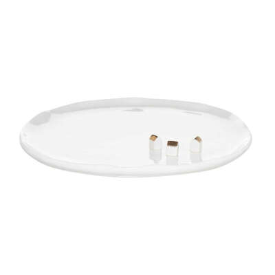 Mini snow town plate
