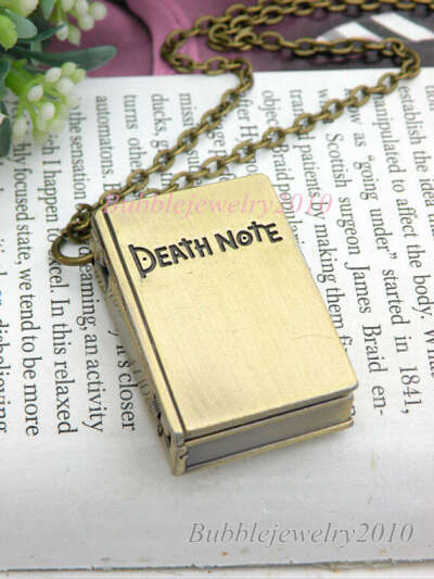 Note book pocket watch,copper watch necklace,book locket,book necklace,wedding necklace,Quartz watch