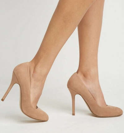 Faux Suede Pumps