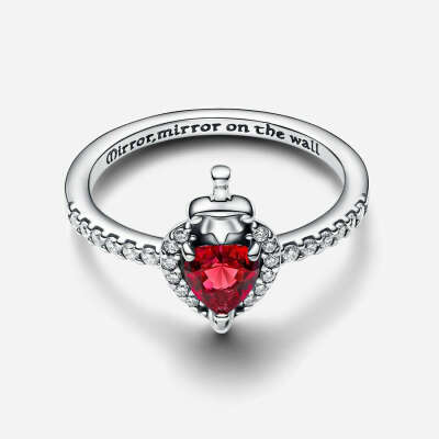 PANDORA: Disney's Evil Queen villain red heart ring