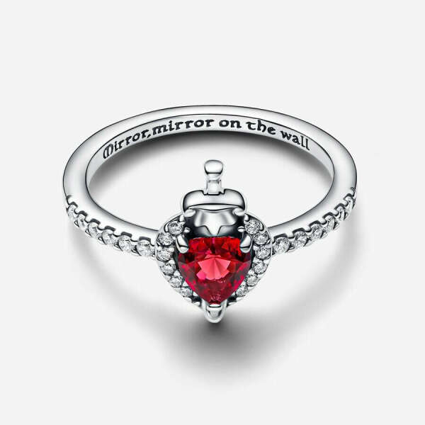 PANDORA: Disney's Evil Queen villain red heart ring