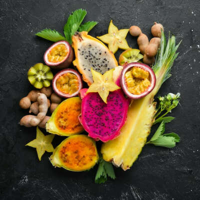 Everything with Dragon and Passion Fruit