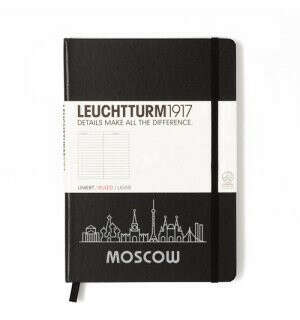Leuchtturm1917 Medium Notebook Black Moscow Edition