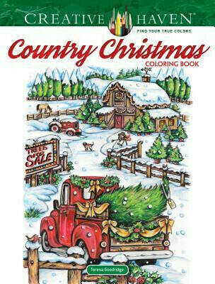 Раскраска Creative Haven Country Christmas Coloring Book