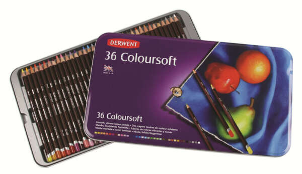 Набор цветных карандашей Derwent Coloursoft 36