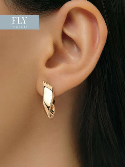 FLY jewelry Серьги ювелирные Серебро позолоченное