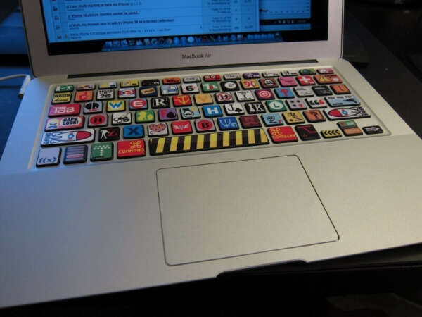 Наклейки на клавиатуру для Macbook Air