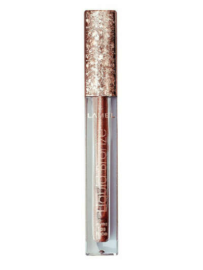 Жидкий глиттер для макияжа LIQUID EYESHADOW 3 (bronze), Lamel