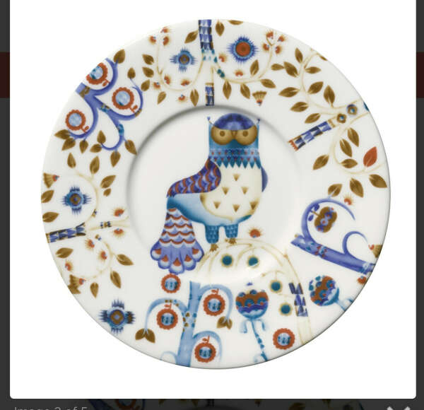 Блюдце Taika 15 см, белое - 2 штуки