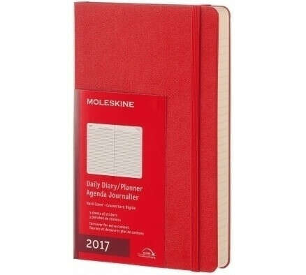 Moleskine Ежедневник "Classic" 2017 Large красный
