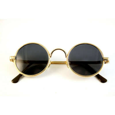 vintage round gold metal John Lennon sunglasses high quality lens