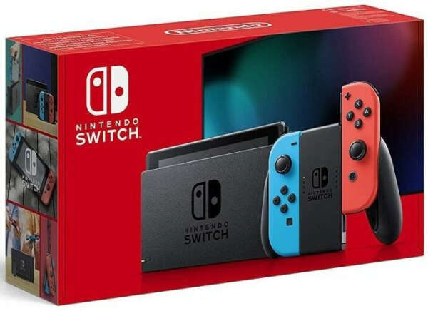 Купить Игровая консоль NINTENDO Switch New, красный/синий в интернет-магазине СИТИЛИНК, цена на Игровая консоль NINTENDO Switch New, красный/синий (1183186) - Москва