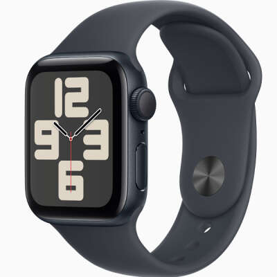 Apple Watch SE 2024 40mm Midnight Aluminum Case Midnight Sport Band