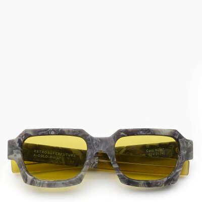 Grey/yellow Retrosuperfuture x ACW sunglasses