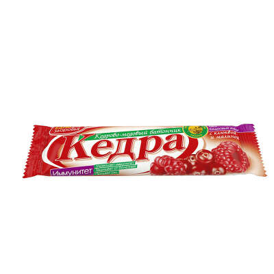 Кедрово-медовый батончик "Иммунитет" с клюквой и малиной, 30 г.