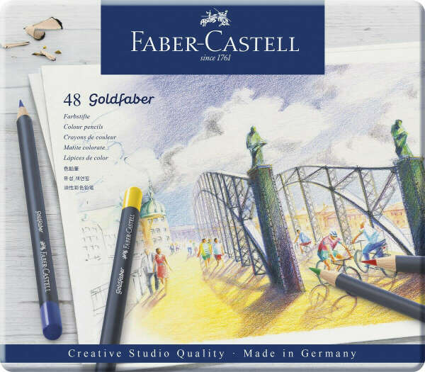 Набор цветных карандашей Faber-Castell Goldfaber 48 цветов