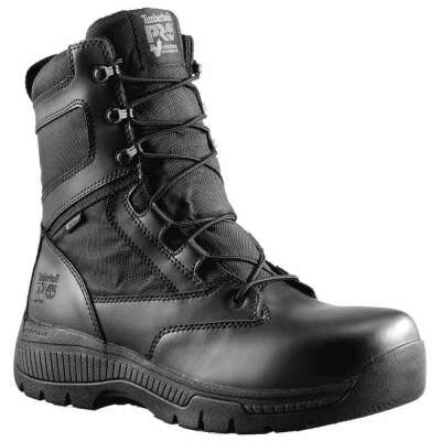 Timberland 8" Pro Valor Duty Side Zip Waterproof Composite Toe Boot