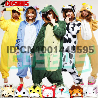 COSBUS  fleece dinosaur stitch kigurumi pajamas animals Onesies Pyjamas jumpsuits Pokemon COSPLAY Costume Sleepsuit for adult-in Pajama Sets from Apparel & Accessories on Aliexpress.com