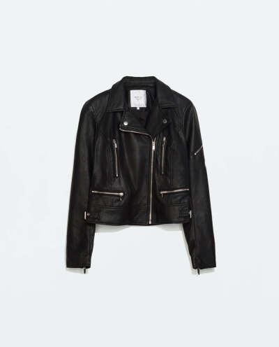 BIKER JACKET WITH ZIPS