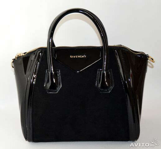 Givenchy Аntigona замша + лак