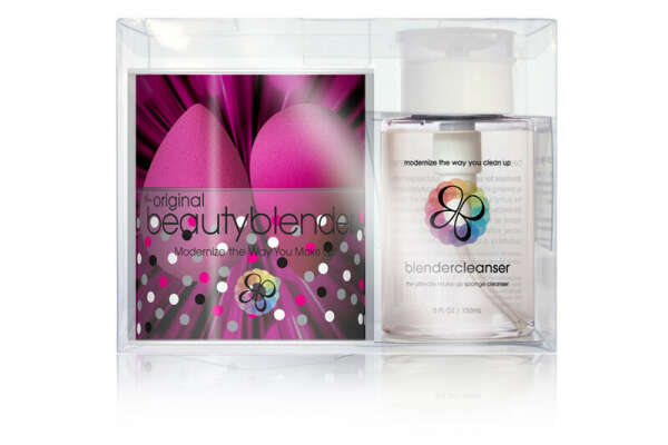 Набор 2 спонжа BEAUTYBLENDER (розовый) + Средство для очищения спонжа 150 мл