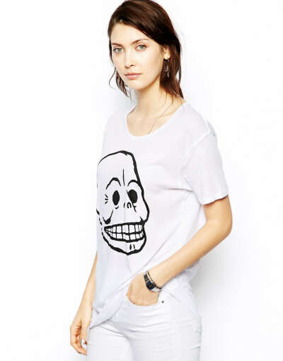 Футболка с черепом Cheap Monday