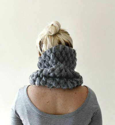 womens grey cowl