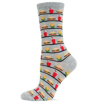 Hot Sox Originals Hamburger, Fries And Drink Trouser Sock