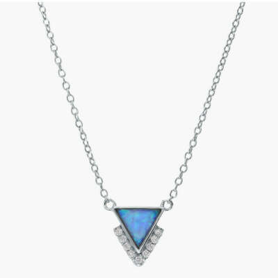 Серебряное украшение с опалом