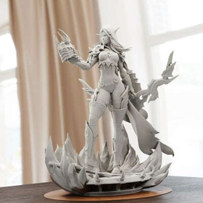 3D printed figure Silvana