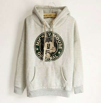 Hot sale!! Women's Hooded Sweatshirts Outwear Hoodies Ladies fashion cartoon Coat Free shipping-in Hoodies & Sweatshirts from Apparel & Accessories on Aliexpress.com
