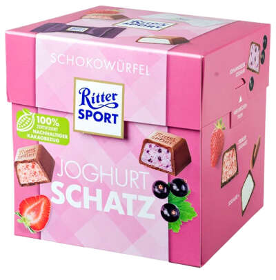 Набор мини-шоколадок Риттер Спорт Шоко Бокс Йогурт Микс / Ritter Sport Chocolate Box Joghurt Mix 176 гр (Германия)