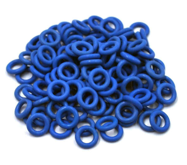 Cherry MX Rubber O-Ring Switch Dampeners Blue 40A-R - 0.4mm Reduction (125pcs)